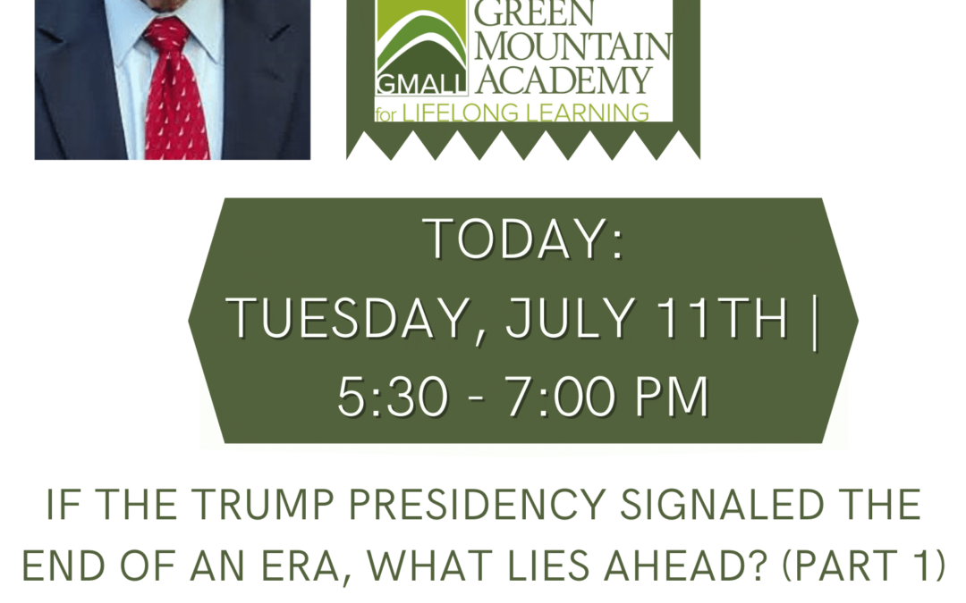 GMALL presents If the Trump Presidency Signaled the End of an Era, What Lies Ahead? (Part 1)