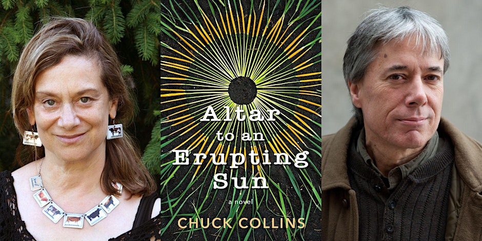 “Altar to an Erupting Sun” with authors Chuck Collins and Judith Schwartz